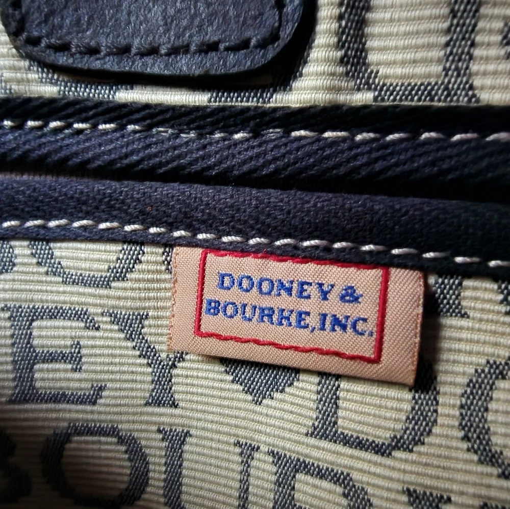 Dooney & Bourke Cream and Black Tote Bag